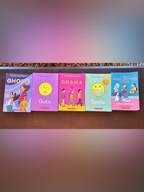 Raina Telgemeier Teen Graphic Paperback Novels